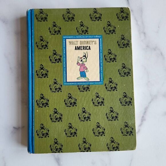 Disney Other - The wonderful worlds of Walt Disney vintage pine Green hardback 1965 America's